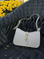 Yves Saint Laurent  Hobo Beige Snake Skin Fastener