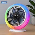 Мінівентилятор з LED-підсвіткою VU-04 портативний настільний USB-кондиціонер для дому, фото 2