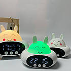 Дитячий настільний годинник-нічник TS-005 з підсвіткою і будильником, розумний пристрій для дитячої кімнати, фото 2