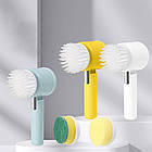 Електрощітка мультифункціональна 3в1 25 Вт 1200 мА·год, бездротова модель для ванної та кухні, фото 2