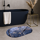 Вбиральний килимок для ванної 80х50 см м'який антиковзний з гумовою основою для безпечної підлоги, фото 2