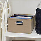 Органайзер для одягу з ручками 31х31 см зелений, складаний ящик для зберігання білизни й аксесуарів, фото 2