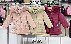 Дитячі теплі куртки парки для дівчаток гуртом