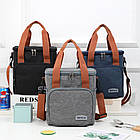 Термосумка для пікніка DF-02 Сіра, туристичний холодильник для зберігання продуктів і напоїв, фото 2