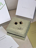 👑 Van Cleef & Arpels Earrings Vintage Alhambra Onyx K18 Yellow Gold