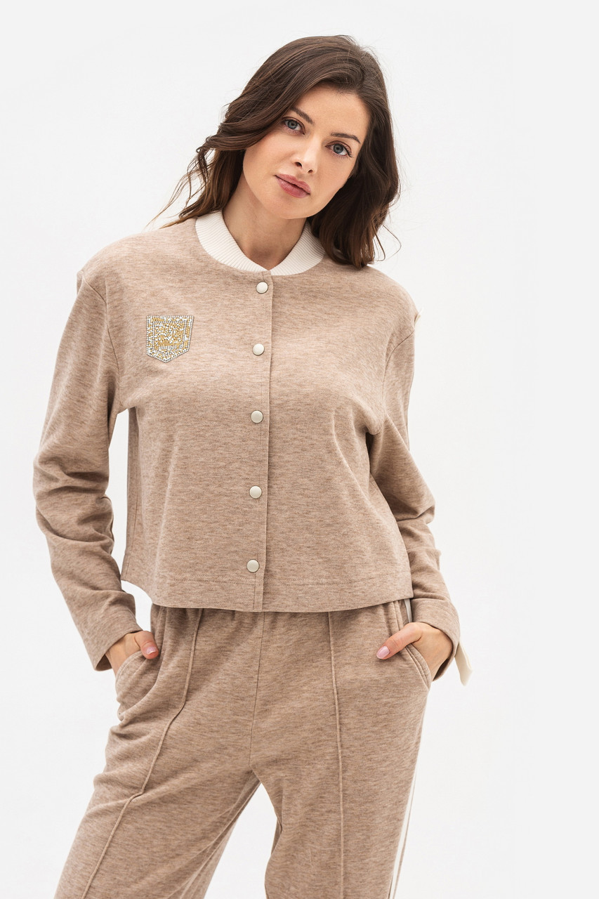 Бомбер Lesia Кіріса 50 Бежевый (15273000050)