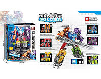 Трансформер 6 в 1 іграшка конструктор для дітей збирається в одного великого трансформера в коробці