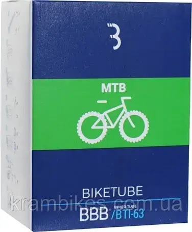 Камера BBB BTI-63 26"x1.90-2.35" (47/57-559/584) ніпель AV 33мм