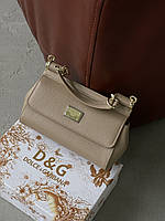 Сумка Dolce&Gabbana Sicily Medium - Premium коричневий 19cm Є