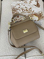 Сумка Dolce&Gabbana Sicily - Premium бежевий 18cm Є