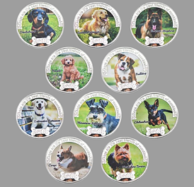 Монети із зображенням Собак