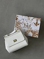 Сумка Dolce&Gabbana Sicily Medium - Premium білий 21cm Є