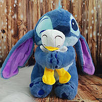 Мягкая игрушка Стич с уточкой 30 см, плюшевая игрушка для детей и подарка