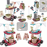 Ігровий набір для прибирання з пилососом 667-54 — 16 елементів, зі звуком та підсвічуванням, фото 4