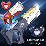 Лазерний набір з мішенями 1835: 2 бластери, світло, звук, вібрація та ремені для гри, фото 2