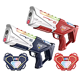 Лазерний набір з мішенями 1835: 2 бластери, світло, звук, вібрація та ремені для гри, фото 7