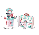 Ігровий набір лікаря 008-975 у валізі-трансформері зі стійкою та 12 медичними інструментами, фото 5