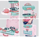 Ігровий набір лікаря 008-975 у валізі-трансформері зі стійкою та 12 медичними інструментами, фото 7