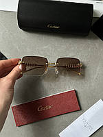 😎 Cartier Clash Brown/Gold CT0545S 001 L 58/17/140 58/17/140