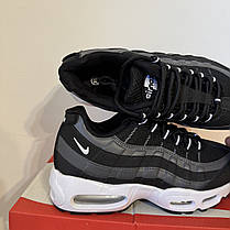 Кросівки унісекс Nike Air Max 95 Black White чорні з білим, фото 5