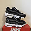 Кросівки унісекс Nike Air Max 95 Black White чорні з білим, фото 6