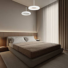 Біла світлодіодна підвісна люстра 33см 44W (97-MD6006), фото 3