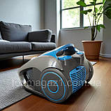 Безмішковий пилосос Domotec 4500Вт потужний циклонний пилосос 2 л з контейнером і 2 насадками колбовий, фото 6