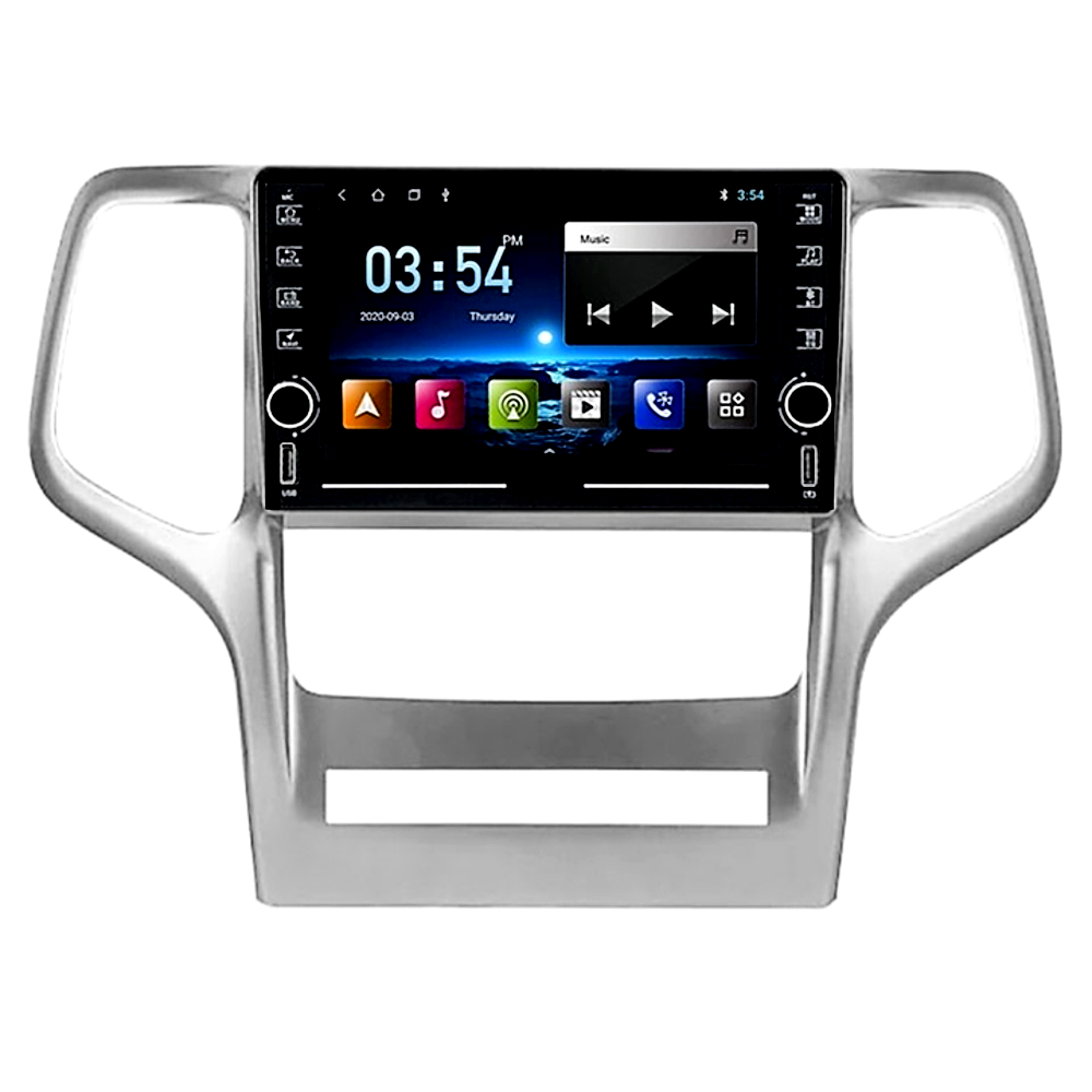 Штатна магнітола андроїд Jeep Grand Cherokee, Автомагінтола 2дин 4 ядра 2/32, штатний головний пристрій джип, фото 1