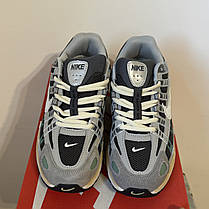 Кросівки унісекс Nike P-6000 Flat Pewter-White/Light Iron Ore сірі, фото 4