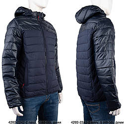 Синя чоловіча демісезонна куртка "Фабричний Китай" Розмір: 48,50,52,54,56 (18134-2)