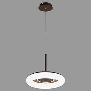 Коричнева світлодіодна підвісна люстра 33см 44W (97-MD6006), фото 1