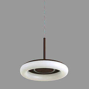 Коричнева світлодіодна підвісна люстра 33см 44W (97-MD6006), фото 2