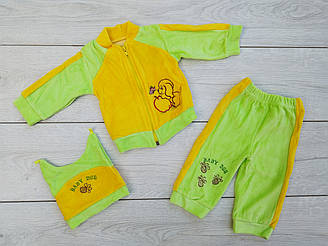 Дитячий костюм "Дружок" (велюр)рост 68-74 см