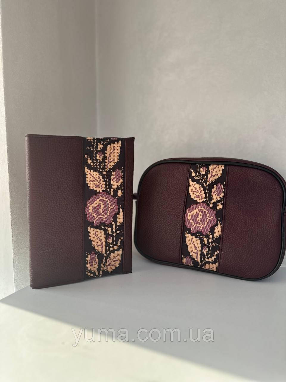 Шкіряна обкладинка для щоденника під вишивку, фото 1