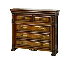 Комод в спальню з ДСП/МДФ Аманда Скай Горіх Караваджо/Горіх Італійський