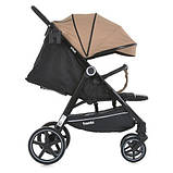 Дитяча прогулянкова коляска Bambi M 5723 Viva Beige з легкою алюмінієвою рамою та регульованою ручкою, фото 3