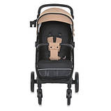 Дитяча прогулянкова коляска Bambi M 5723 Viva Beige з легкою алюмінієвою рамою та регульованою ручкою, фото 4