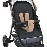 Дитяча прогулянкова коляска Bambi M 5723 Viva Beige з легкою алюмінієвою рамою та регульованою ручкою, фото 5