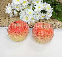 Яблуко 7,5 * 7см, жовто-помаранчеве в цукрі