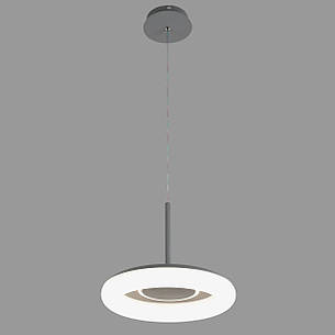 Сіра світлодіодна підвісна люстра 33см 44W (97-MD6006), фото 2