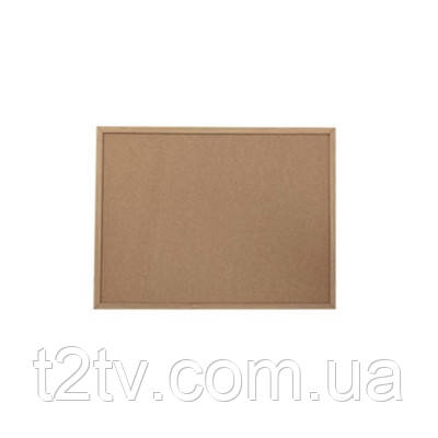 Офісна дошка H-Tone коркова 30х40 см, дерев'яна рамка (BOARD-HT-JJ411312-1), фото 1