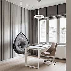 Сіра світлодіодна підвісна люстра 40см 60W (97-MD6006), фото 3