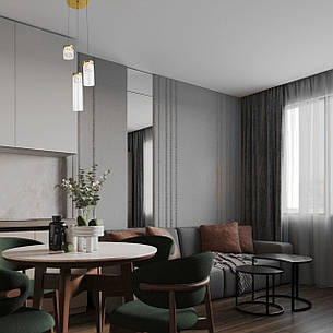 Підвісна бронзова люстра (800-P1021-3led CL), фото 2