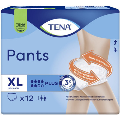 Підгузки для дорослих Tena Pants Plus XL 12 (7322541773643), фото 1