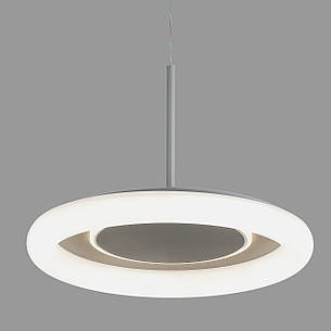 Сіра світлодіодна підвісна люстра 50см 70W з пультом і додатком (97-MD6006), фото 2