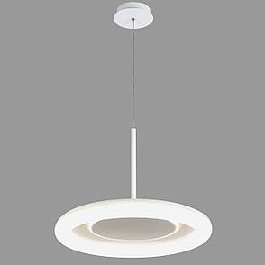 Біла світлодіодна підвісна люстра 50см 70W з пультом і додатком (97-MD6006), фото 1