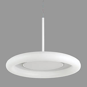 Біла світлодіодна підвісна люстра 50см 70W з пультом і додатком (97-MD6006), фото 2