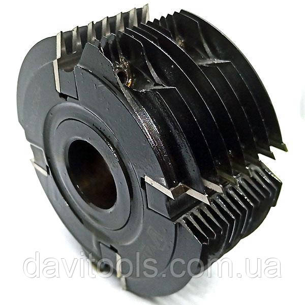 Фреза для зрощування D120 d32 B54 шип 3,8x10 ножі сплав HSS18%W, фото 1