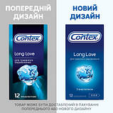 Оригінал! Презервативи Contex Long Love з анестетиком латексні з силікон. змазкою 12 шт. (5060040302545) - Вища Якість!, фото 5