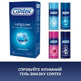 Оригінал! Презервативи Contex Long Love з анестетиком латексні з силікон. змазкою 12 шт. (5060040302545) - Вища Якість!, фото 6
